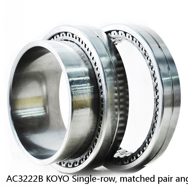 AC3222B KOYO Single-row, matched pair angular contact ball bearings #1 small image