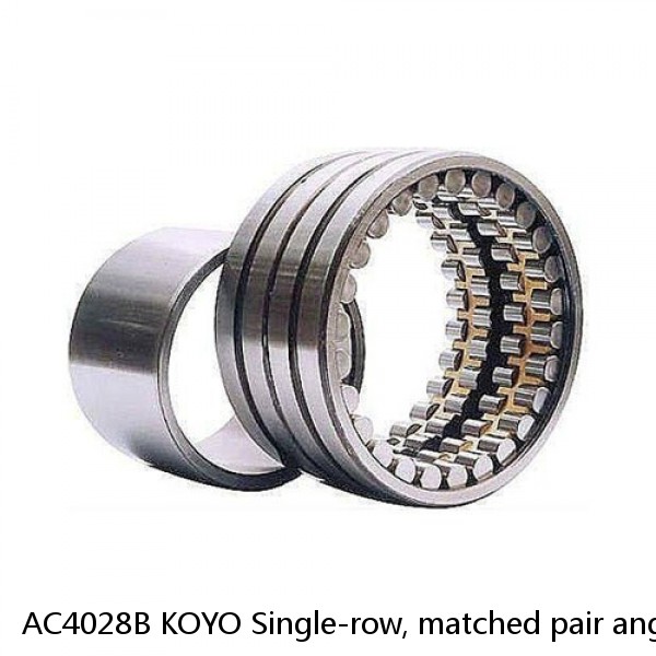 AC4028B KOYO Single-row, matched pair angular contact ball bearings #1 small image