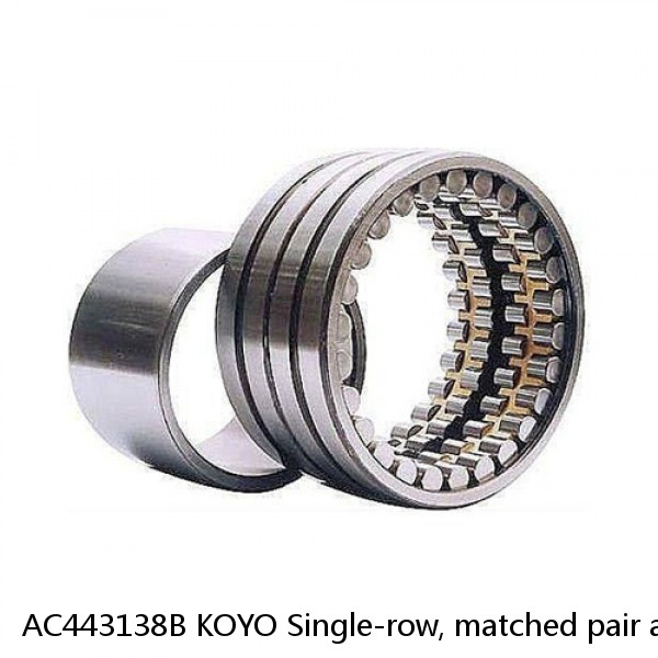 AC443138B KOYO Single-row, matched pair angular contact ball bearings #1 image
