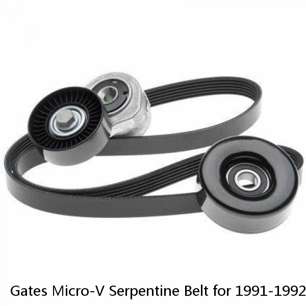 Gates Micro-V Serpentine Belt for 1991-1992 Jeep Cherokee 2.5L L4 Accessory sz #1 image